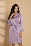 Zivame Luxe Satin 5 Pc Sleep Set - Purple Heat — thumbnail 3
